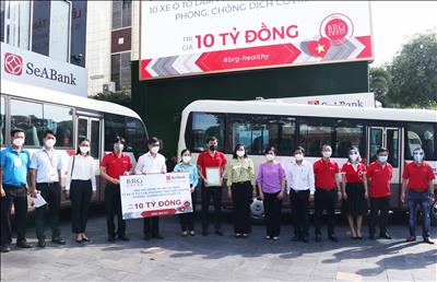 Tập đoàn BRG – SEABANK: Hỗ trợ 10 xe ô tô phục vụ công tác phòng, chống dịch