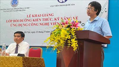 Bồi dưỡng kiến thức kỹ năng về ứng dụng công nghệ viễn thám