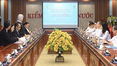 Trao đổi kinh nghiệm kiểm toán quản lý chất thải với Indonesia