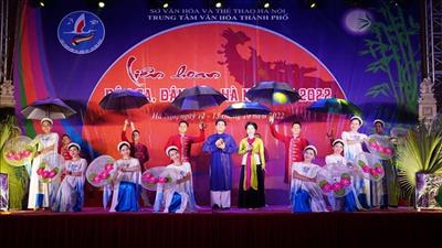 Tổ chức Liên hoan dân ca, dân vũ Hà Nội năm 2022