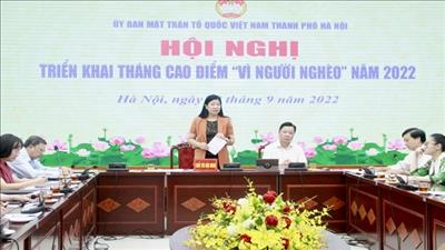 Lên kế hoạch triển khai Tháng cao điểm “Vì người nghèo” 2022