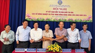 Ngành nông nghiệp các địa phương vùng đồng bằng sông Cửu Long ký giao ước thi đua