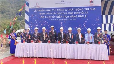 Thi đua xây dựng dự án thủy điện tích năng Bác Ái