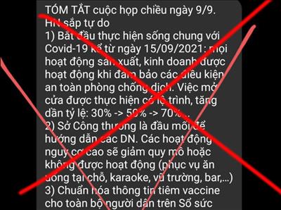 Hà Nội bác tin đồn về nới lỏng giãn xã hội từ 15/9