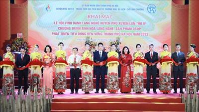 Quảng bá, phát triển tinh hoa làng nghề, sản phẩm OCOP thành phố Hà Nội