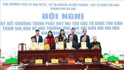 Phát huy vai trò các tổ chức tôn giáo Hà Nội trong bảo vệ môi trường