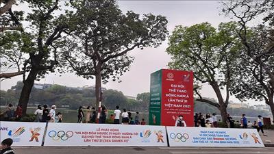 Hà Nội trang trí đường phố quảng bá SEA Games 31