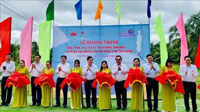 Tiền Giang: Xây dựng các tuyến ống nước sạch sinh hoạt phục vụ nhân dân