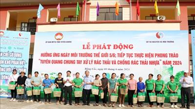 Tuyên Quang chung tay chống rác thải nhựa