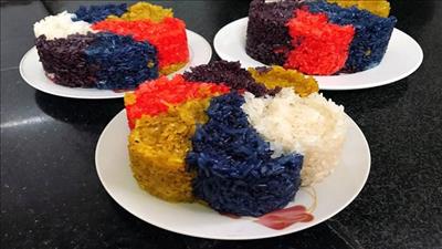 Bí quyết nấu xôi ngũ sắc cho ngày tết rộn ràng